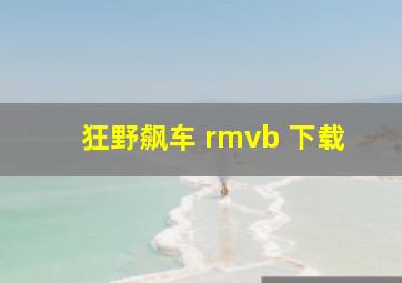 狂野飙车 rmvb 下载